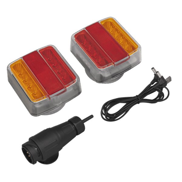 13-Pin Wireless SMD LED Trailer Light Set 2pc