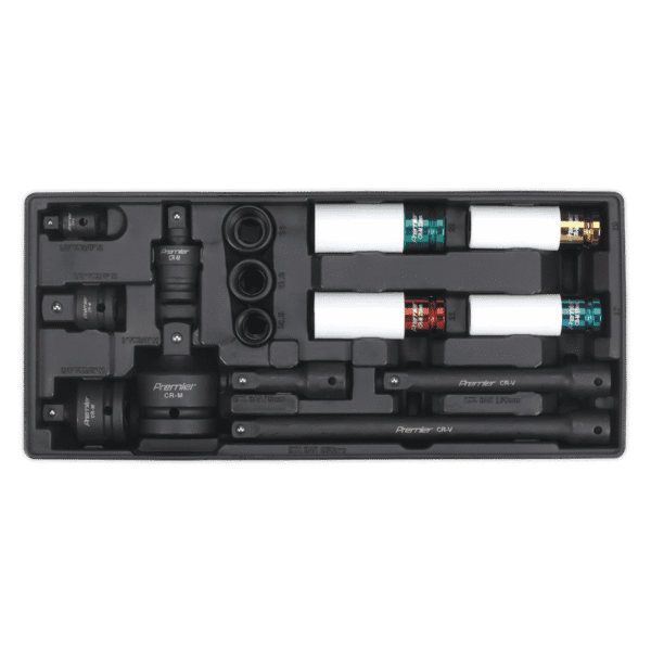 Premier Impact Socket & Adaptor Set with Tool Tray 15pc