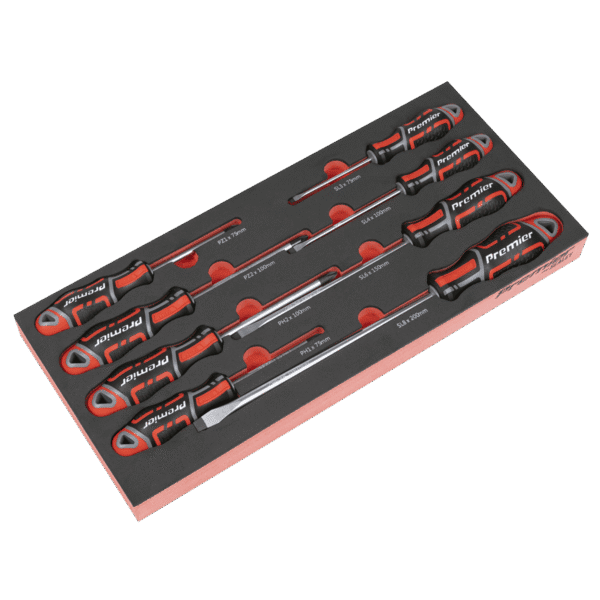 Premier Screwdriver Set with Tool Tray 8pc