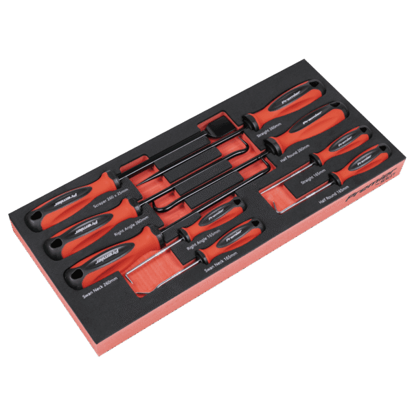Premier Scraper & Hook Set with Tool Tray 9pc