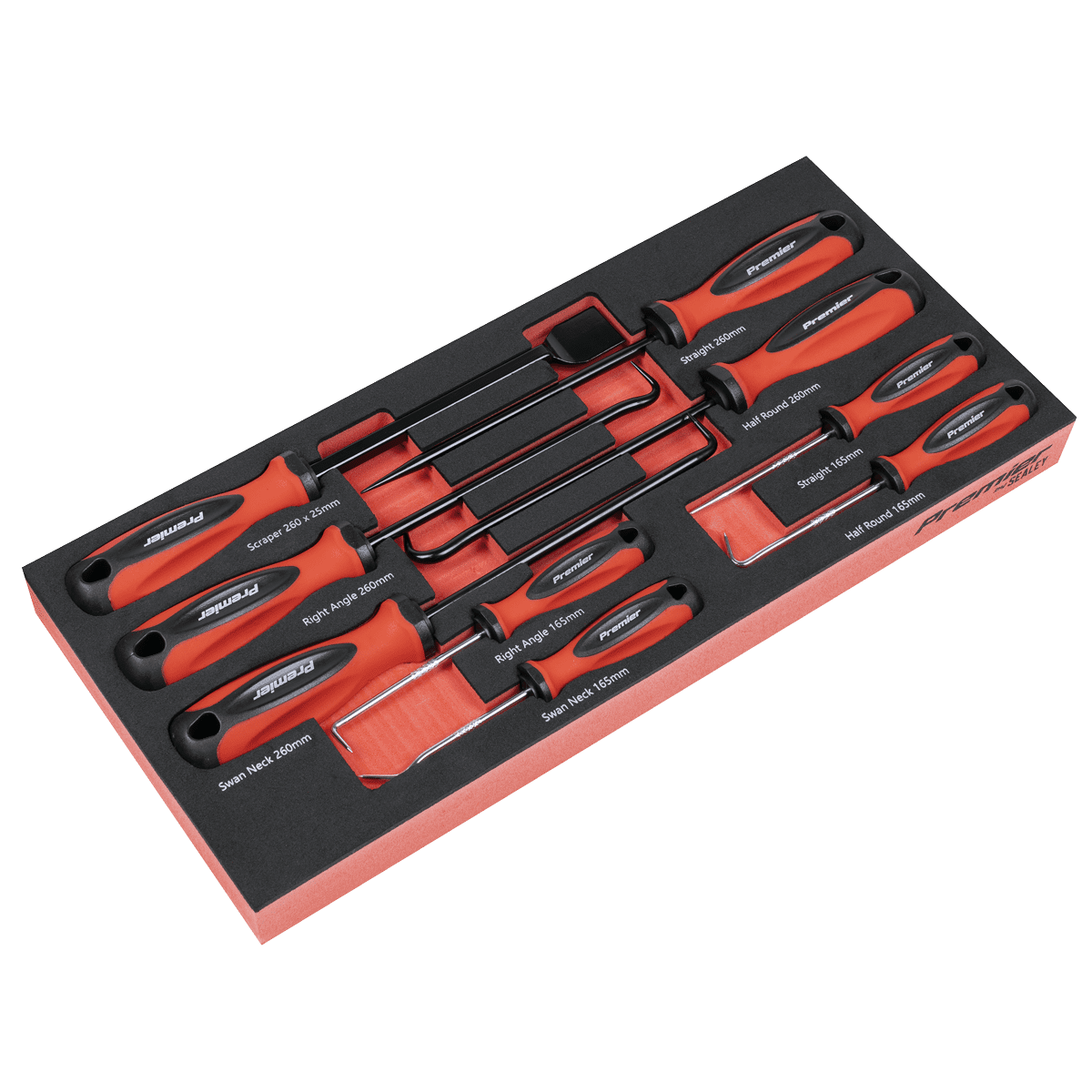 Premier Scraper & Hook Set with Tool Tray 9pc