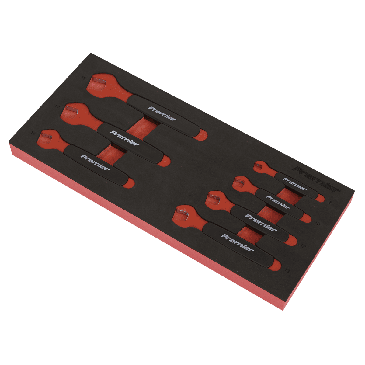 Premier Insulated Open-End Spanner Set with Tool Tray 7pc - VDE Approved - Image 6