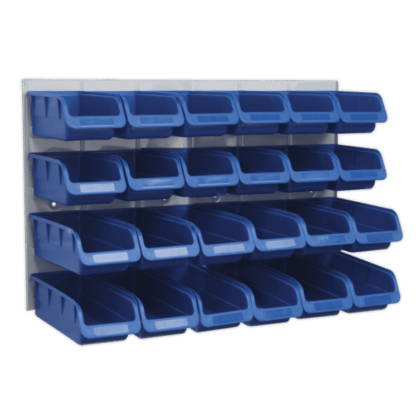 Bin & Panel Combination 24 Bins - Blue
