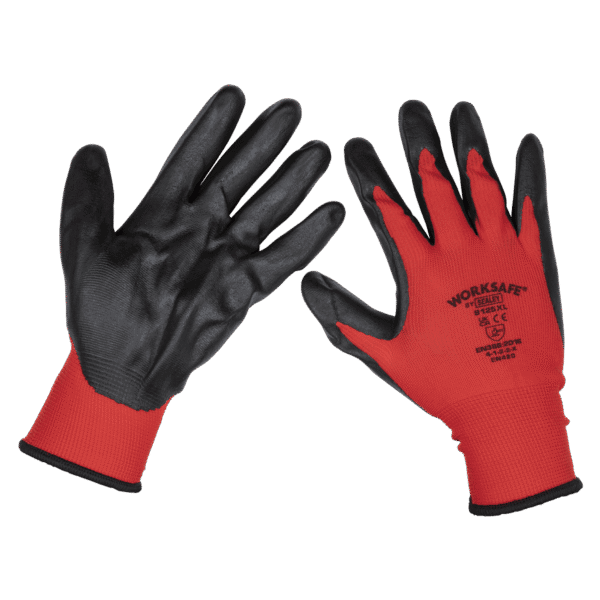 Worksafe® Nitrile Palm Gloves, X-Large - Pack of 6 Pairs