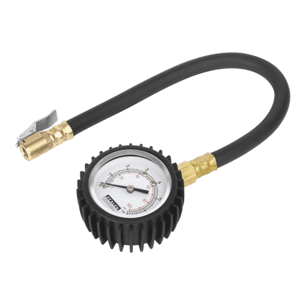 Tyre Pressure Gauge with Clip-On Chuck