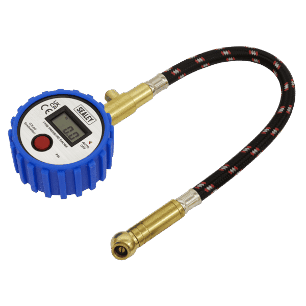Digital Tyre Pressure Gauge with Leader Hose & Quick Release