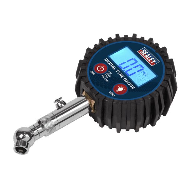 Digital Tyre Pressure Gauge with Swivel Head & Quick Release