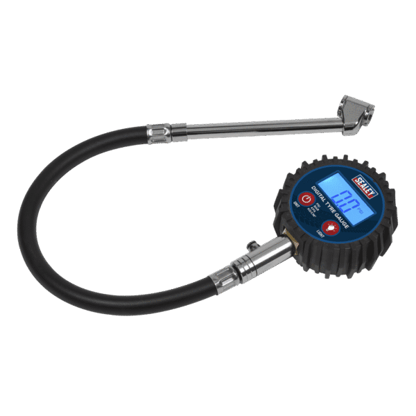 Digital Tyre Pressure Gauge with Twin Push-On Connector