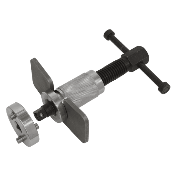 Left-Handed Brake Piston Wind-Back Tool with Double Adaptor