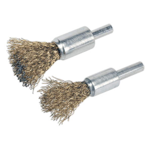 Decarbonising Crimped Wire Brush Set 2pc