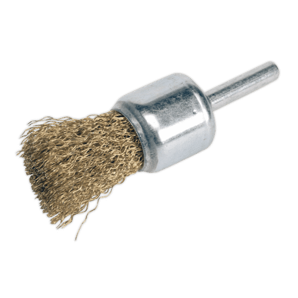 Flat Top Crimped Wire Decarbonising Brush 25mm