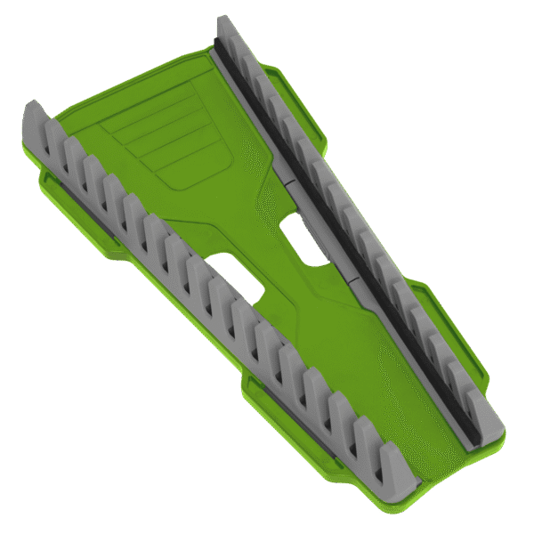 Premier Reversible Spanner Rack 16pc - Hi-Vis Green