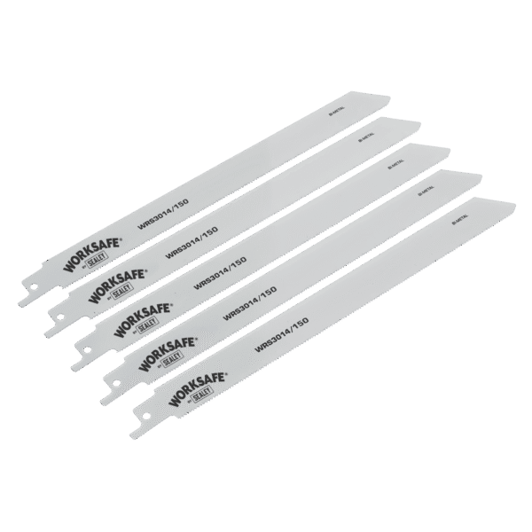 Reciprocating Saw Blade for Metal 150mm 18tpi - Pack of 5