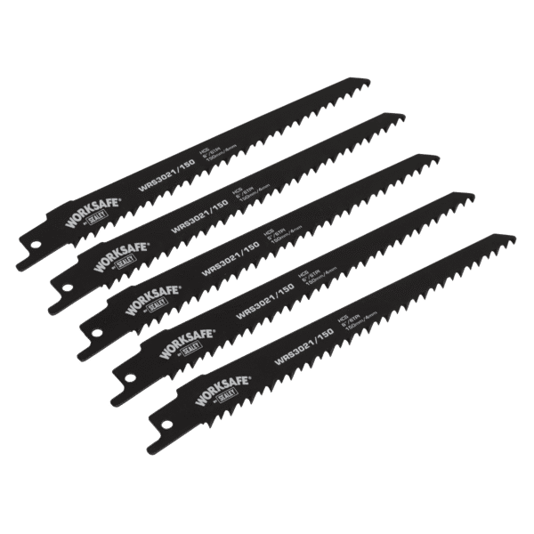 Reciprocating Saw Blade 150mm 6tpi - Pack of 5