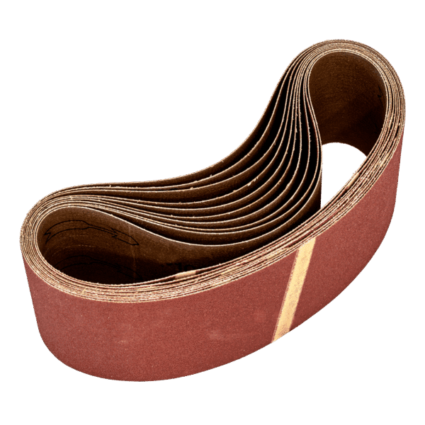 75 x 533mm Sanding Belt 80Grit - Pack of 10