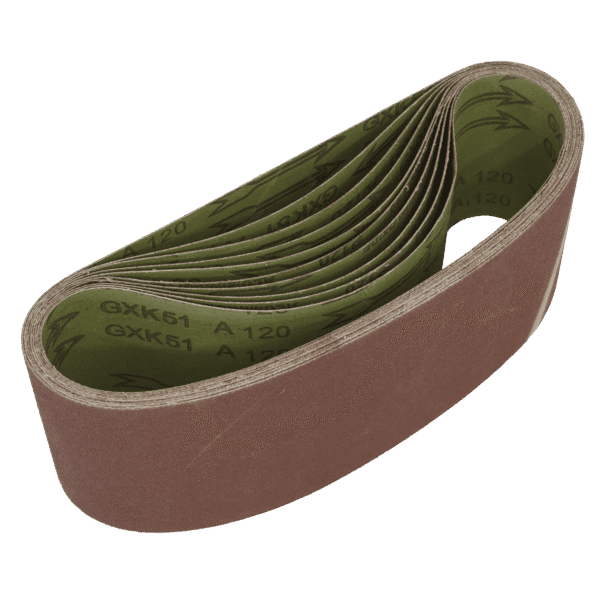Worksafe® 100 x 610mm Sanding Belt 120Grit - Pack of 10