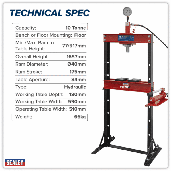 Hydraulic Floor Type Press 10 Tonne