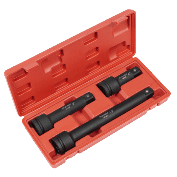 Premier Impact Extension Bar Set 3/4"Sq Drive 3pc