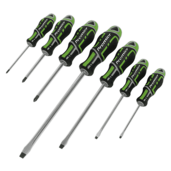 Premier GripMAX® Screwdriver Set 7pc - Hi-Vis Green