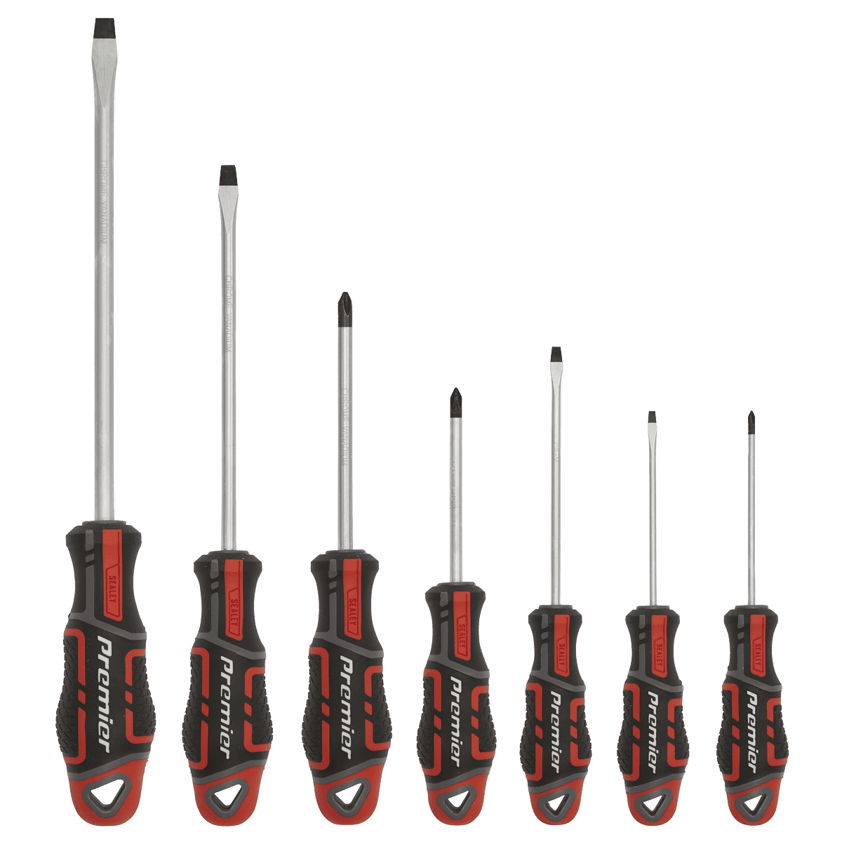 Premier GripMAX® Screwdriver Set 7pc - Red - Image 2