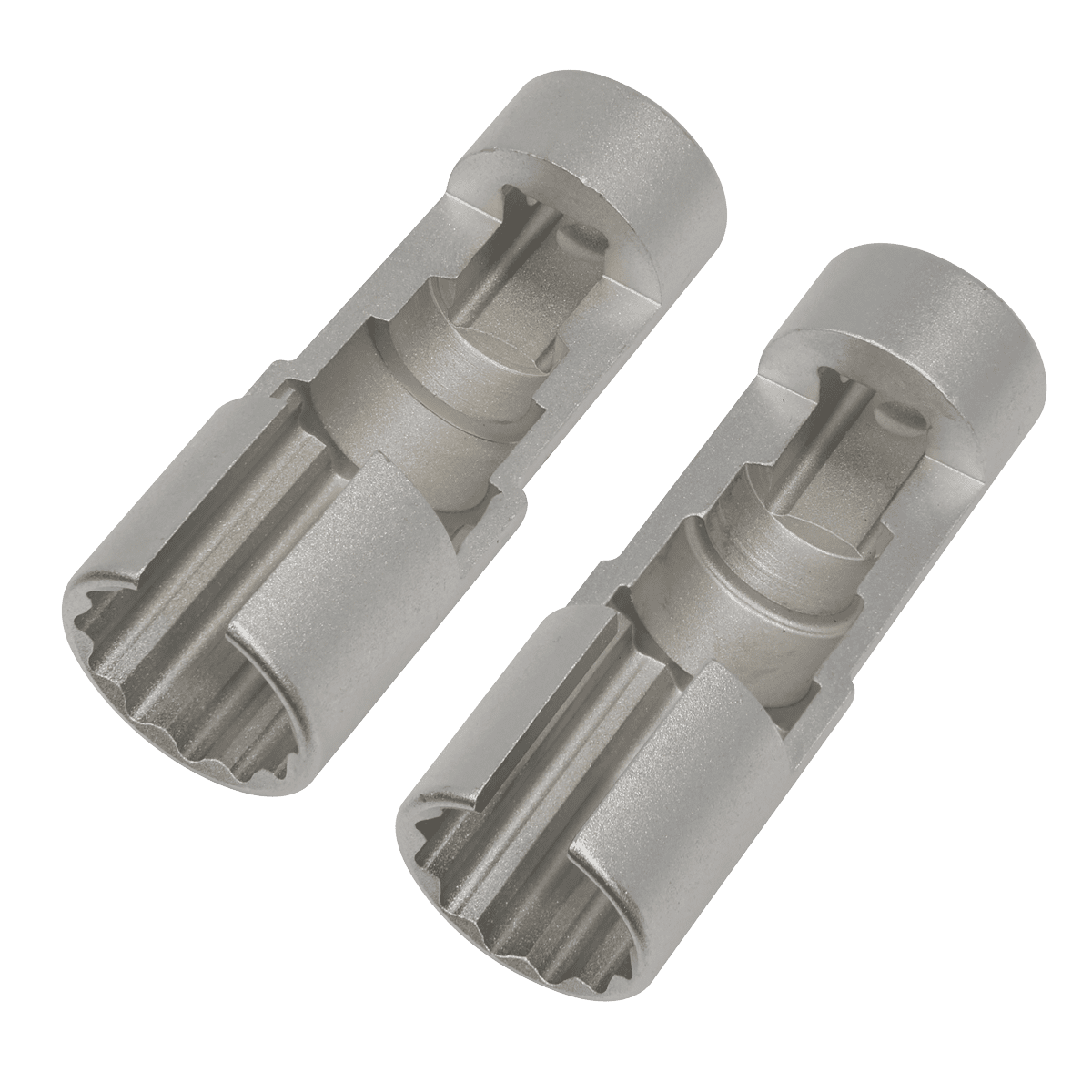 Slim Profile Diesel Piezo Injector Pipe Sockets 3/8"Sq Drive 17 & 18mm 2pc