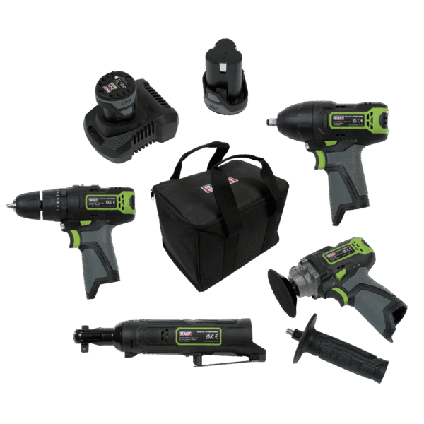 4 x SV10.8 Series Cordless Power Tool Kit 10.8V - 2 Batteries