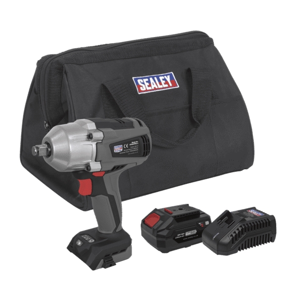 Premier SV20 Series 1/2"Sq Drive Brushless Cordless Impact Wrench Kit 20V 4Ah