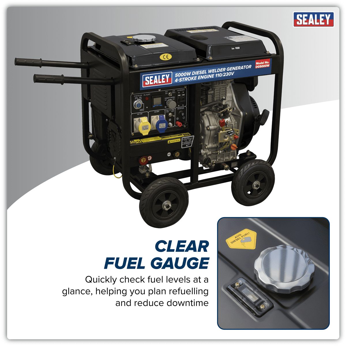 5000W Diesel Welder Generator 4-Stroke Engine 110/230V - Image 12
