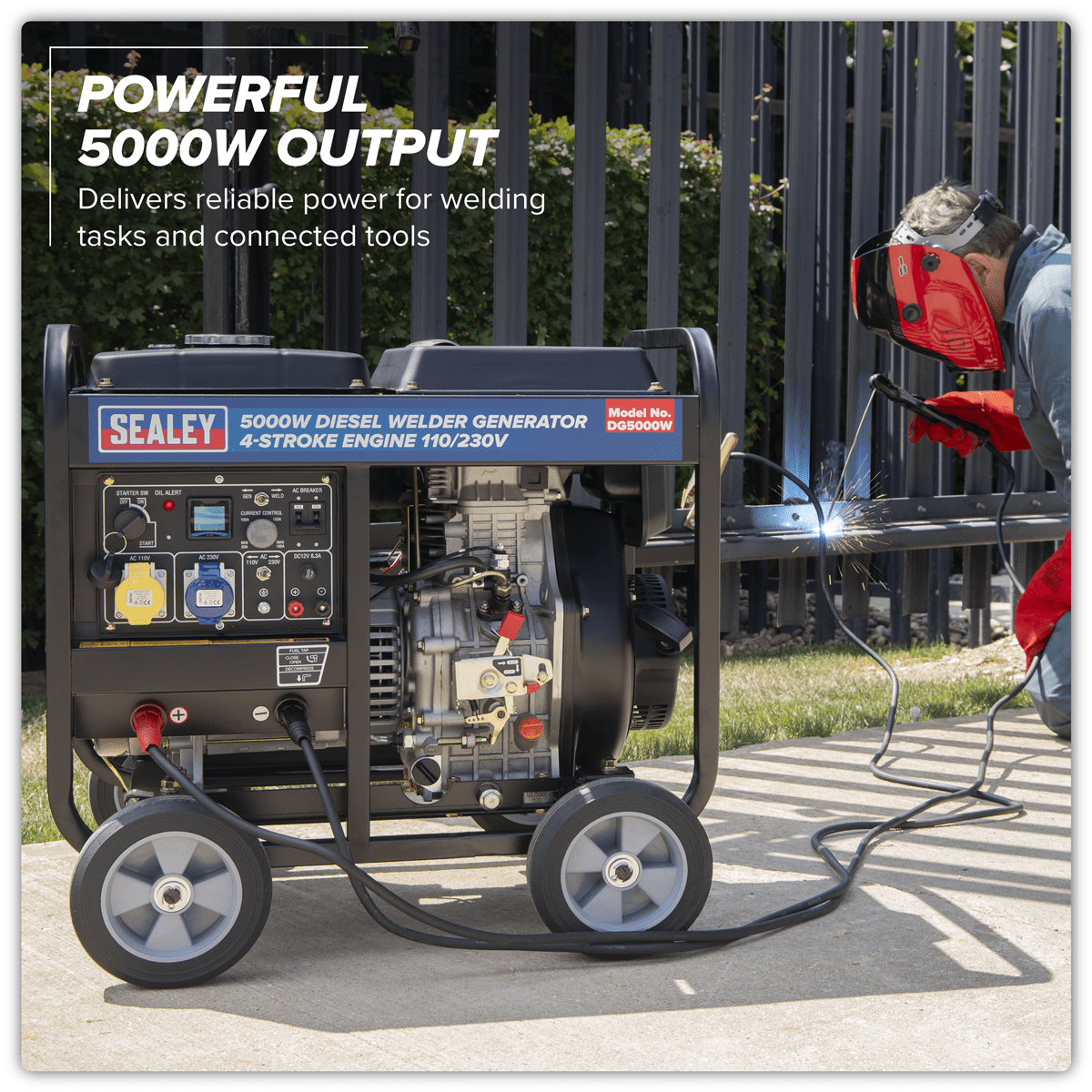 5000W Diesel Welder Generator 4-Stroke Engine 110/230V - Image 14