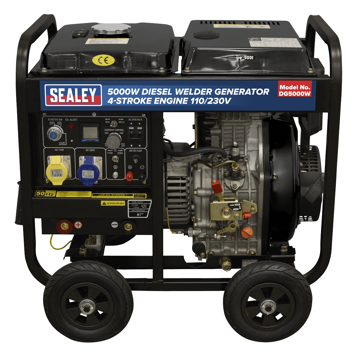 5000W Diesel Welder Generator 4-Stroke Engine 110/230V - Image 2