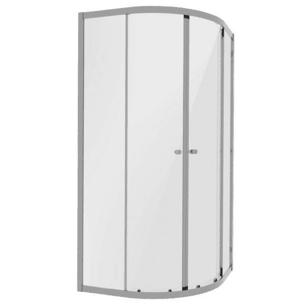 Baridi Quadrant Shower Entry Enclosure 800 x 800 x 1850mm with 6mm Tempered Glass - Chrome