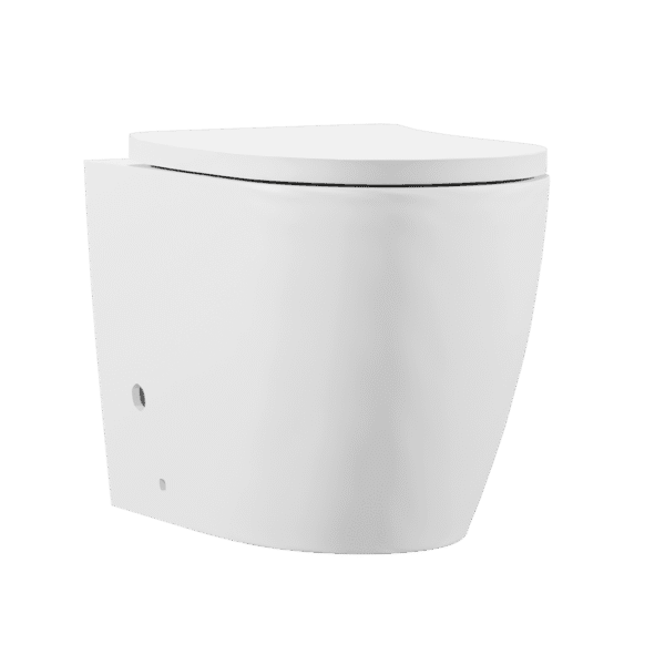Back-to-Wall Toilet with Soft Close Seat & Rimless Flush – White