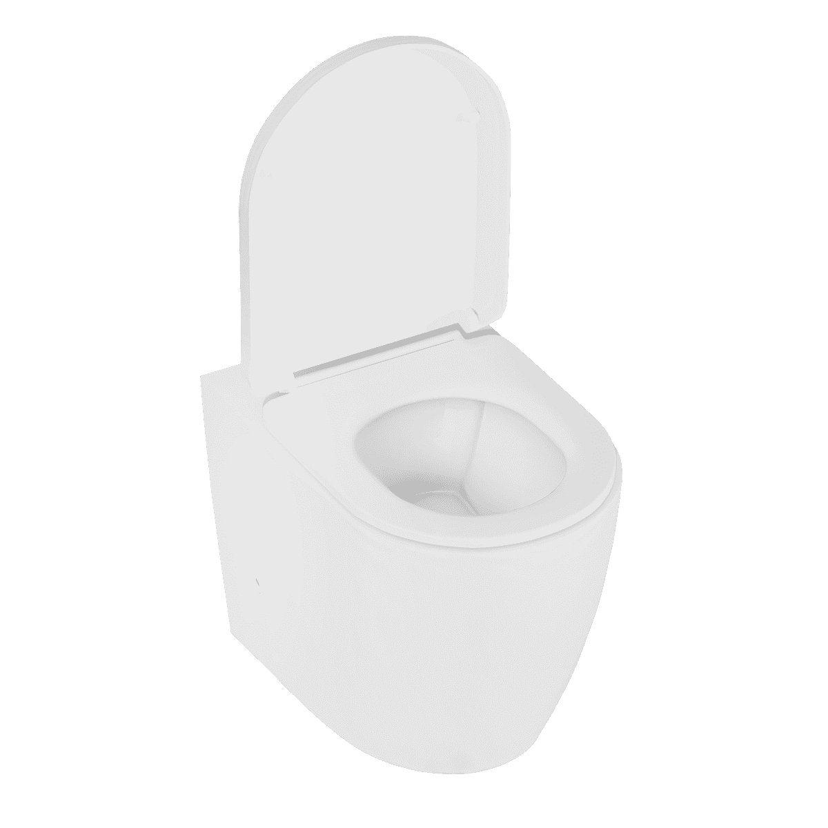 Back-to-Wall Toilet with Soft Close Seat & Rimless Flush – White - Image 11