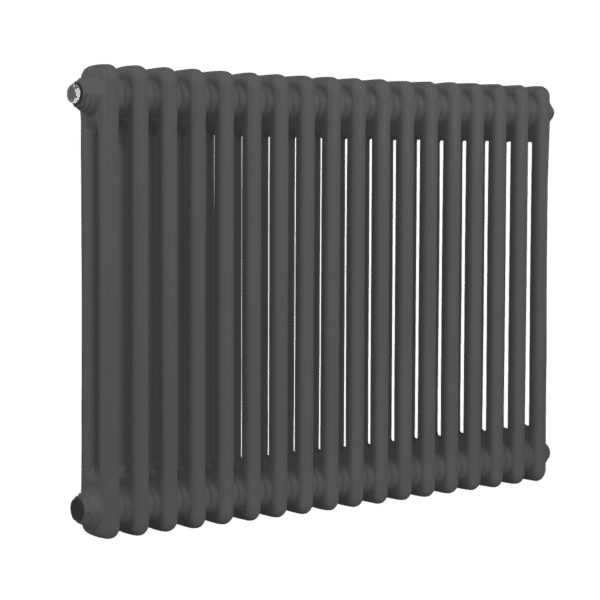 Baridi Horizontal Traditional 2 Column Radiator 600 x 832mm – Anthracite
