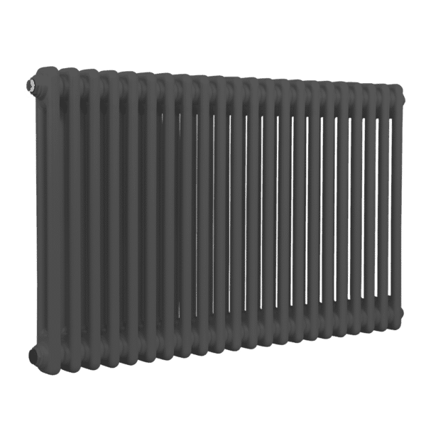Baridi Horizontal Traditional 2 Column Radiator 600 x 1012mm – Anthracite