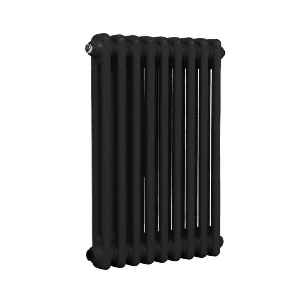 Baridi Horizontal Traditional 2 Column Radiator 600 x 427mm – Black
