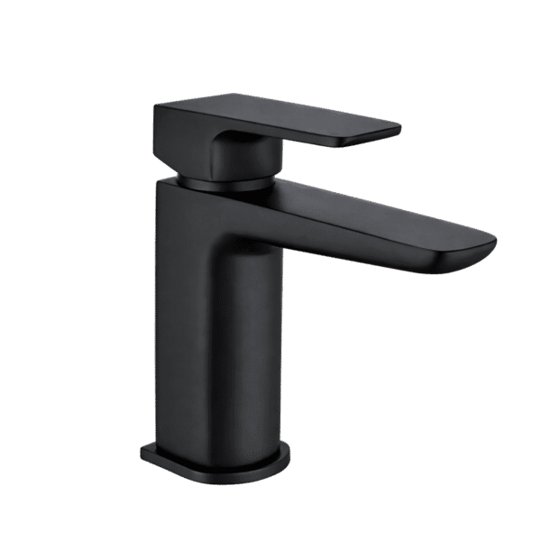 Baridi Basin Mixer Tap with Clicker Waste - Matt Black
