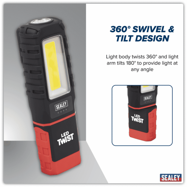 LED Twist® Rechargeable Inspection Light 5W COB & 1W SMD