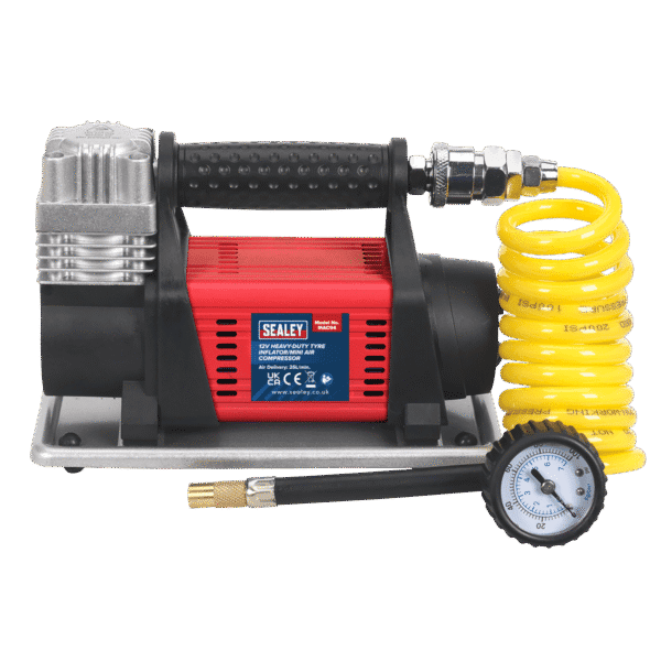 Heavy-Duty Tyre Inflator/Mini Air Compressor 12V