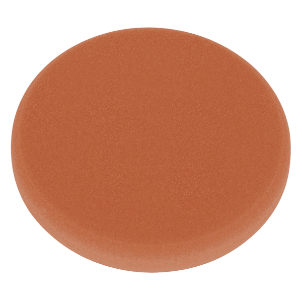 Hook-and-Loop Buffing & Polishing Foam Head 150 x 25mm - Orange/Firm