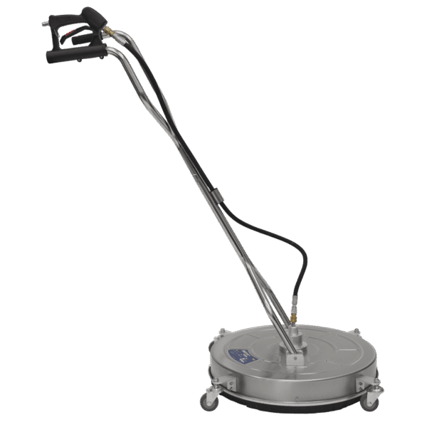 24" Surface Cleaner with Dual Handle & Rotating Spray Bar - Stainless Steel