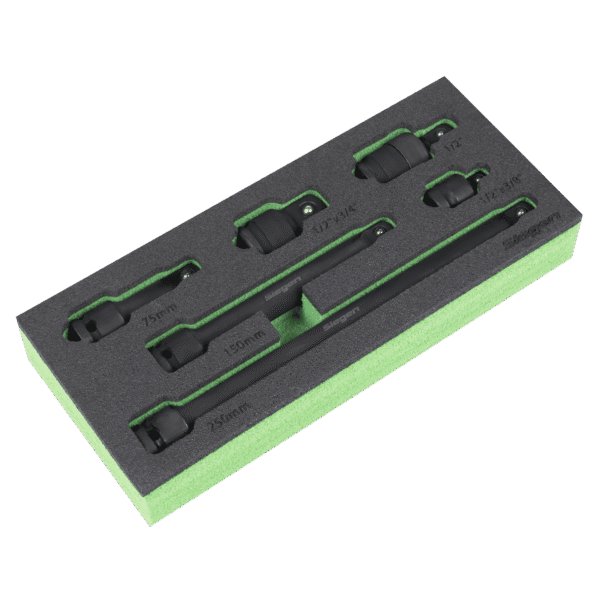 Siegen Impact Adaptor & Extension Bar Set 1/2"Sq Drive 6pc