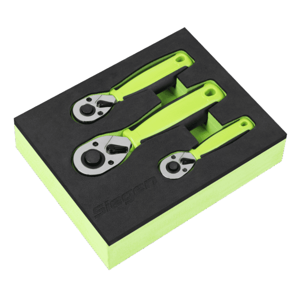 Stubby Ratchet Wrench Set 3pc
