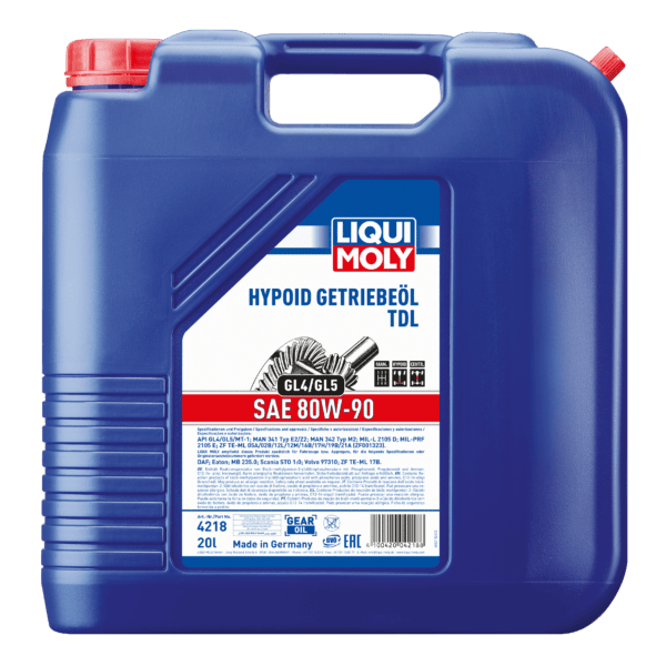 Hypoid-Getriebeöl (GL4/5) TDL SAE 80W-90