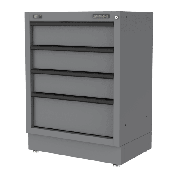 Superline PRO® Black Edition Modular Cabinet 4 Drawer 680mm