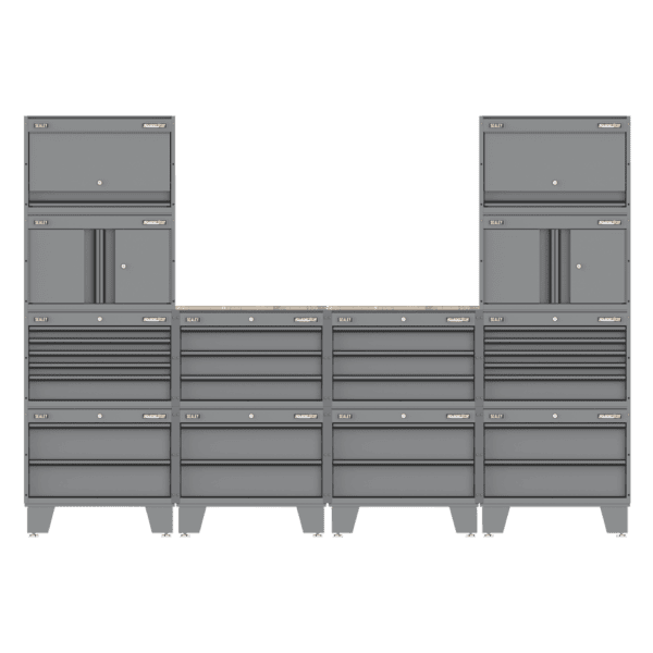 Superline PRO® Connect Modular Storage System with Rubber Wood Worktop 2.7m
