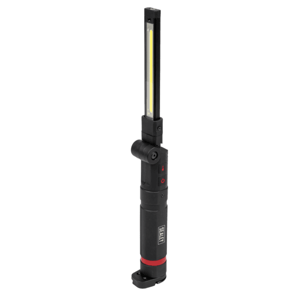 Rechargeable Slim Folding Inspection Light 10W COB LED & SMD LED with Laser Pointer